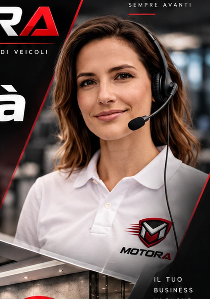 Operatrice Motora con headset